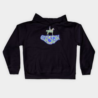 Glasgow Iconic Retro Design Kids Hoodie